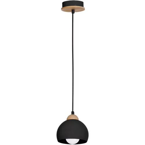 Skandináv stílusú mennyezeti függőlámpa MiLAGRO DAMA 1x E27 Fa + fém