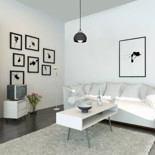 Skandináv stílusú mennyezeti függőlámpa MiLAGRO DAMA 1x E27 Fa + fém