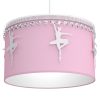 BALLETNICA függőlámpa 1xE27 lány rózsaszín balerina MLP4974 Milagro fém + szövet + kristályok