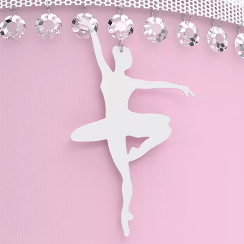 BALLETNICA függőlámpa 1xE27 lány rózsaszín balerina MLP4974 Milagro fém + szövet + kristályok