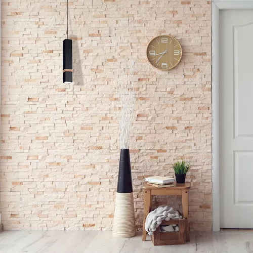 Függesztett lámpa skandináv stílusú loft fekete MiLAGRO VIDAR 1x GU10 Fém + fa