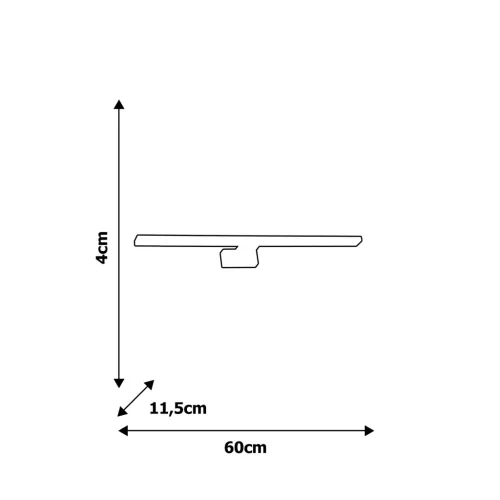 SHINE CHROME négyzet alakú fali lámpa 12W LED IP44 Fém és Milagro műanyag