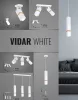 Függesztett lámpa skandináv stílusú loft fehér MiLAGRO VIDAR 3x GU10 Fém + fa
