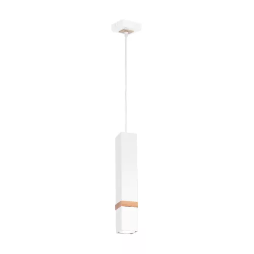 Függesztett lámpa skandináv stílusú loft fehér MiLAGRO VIDAR 1x GU10 Fém + fa
