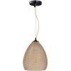 Borostyán függőlámpa elbűvölő stílusban MiLAGRO 1xE27 FIJI