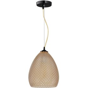   Borostyán függőlámpa elbűvölő stílusban MiLAGRO 1xE27 FIJI