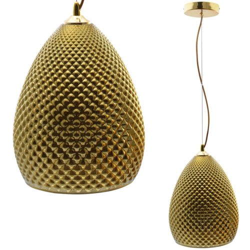 Arany függőlámpa elbűvölő stílusban MiLAGRO 1xE27 FIJI