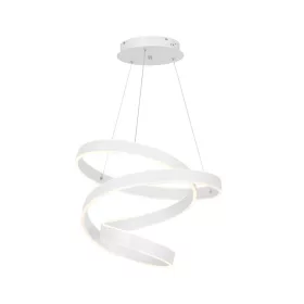   ANDROMEDA 45W LED hullámos szalagos függőlámpa fehér ML5492 Milagro fém + műanyag