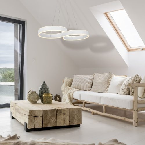 INFINITY 60W függesztett lámpa Infinity eredeti fehér ML5493 Milagro fém + műanyag