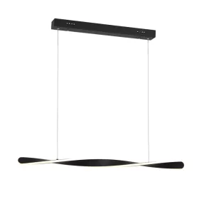  SWIRL 24W LED hosszúkás hajlított függőlámpa fekete ML5498 Milagro fém + műanyag