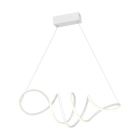   LOCA 56W LED modernista spirál függőlámpa fehér ML5491 Milagro fém + műanyag