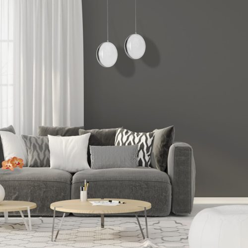 LIRA 10W LED Kerek függesztett lámpa Ezüst elemek Fehér ML5495 Milagro Fém + műanyag