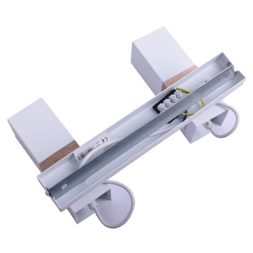 Mennyezeti lámpa skandináv stílusú loft fehér MiLAGRO VIDAR 2x GU10 Fém + fa