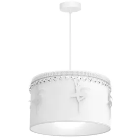   BALLETNICA függőlámpa 1xE27 lány balerina fehér MLP4969 Milagro fém + szövet + kristályok