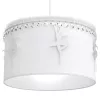 BALLETNICA függőlámpa 1xE27 lány balerina fehér MLP4969 Milagro fém + szövet + kristályok
