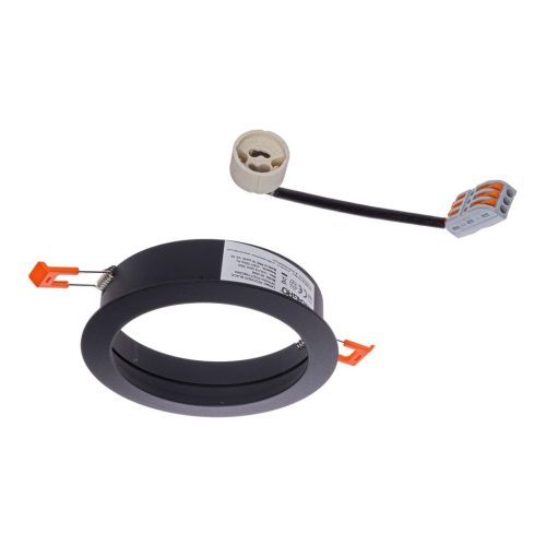 REDONDO süllyesztett halogén süllyesztett lámpatest fekete 1xAR111 GU10 Milagro