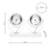 Felületre szerelhető Halogén Lugar Lugar White 2xAR111 GU10 Spot Milagro