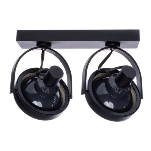 Felületre szerelhető halogén lámpatest Lugar Black 2xAR111 GU10 Spot Milagro