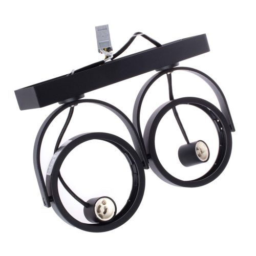 Felületre szerelhető halogén lámpatest Lugar Black 2xAR111 GU10 Spot Milagro