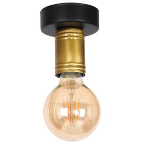   Mennyezeti lámpa ipari stílusban, fekete MiLAGRO DYLAN 1x E27