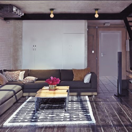 Mennyezeti lámpa ipari stílusban, fekete MiLAGRO DYLAN 1x E27