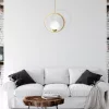 BÉCSI függőlámpa 1xE14 sárgaréz felni Geometrikus elegáns MLP5573 Milagro fém + üveg