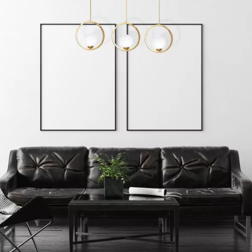 BÉCSI függőlámpa 3xE14 sárgaréz felni Geometrikus elegáns MLP5574 Milagro fém + üveg