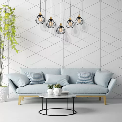 MiLAGRO KANE fekete függőlámpa 5x E27