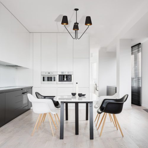 Csillár függőlámpa fekete MiLAGRO VICTORIA BLACK 3x E27