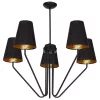 Csillár függőlámpa fekete MiLAGRO VICTORIA BLACK 5x E27
