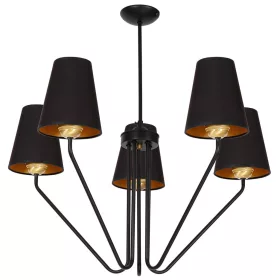 Csillár függőlámpa fekete MiLAGRO VICTORIA BLACK 5x E27