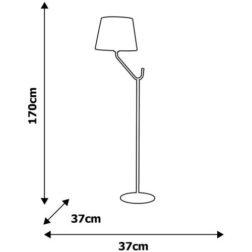 MiLAGRO VICTORIA állólámpa 1x E27