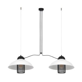   BJORN 2xE27 függesztett lámpa Retro dekoratív izzótok fehér MLP4810 Milagro Metal