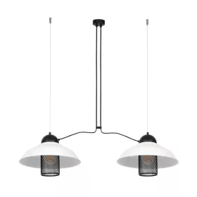   BJORN 2xE27 függesztett lámpa Retro dekoratív izzótok fehér MLP4810 Milagro Metal