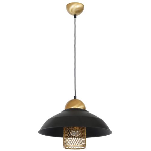 MiLAGRO 1xE27 BJORN fekete loft stílusú függőlámpa