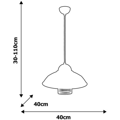 MiLAGRO 1xE27 BJORN fekete loft stílusú függőlámpa
