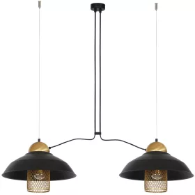 MiLAGRO 2xE27 BJORN fekete loft stílusú függőlámpa