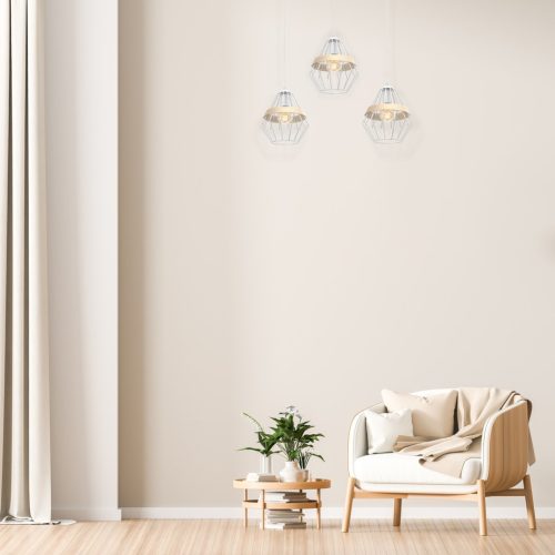 CLIFF fehér mennyezeti lámpa 3xE27 Milagro