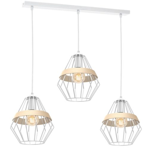 CLIFF fehér mennyezeti lámpa 3xE27 Milagro