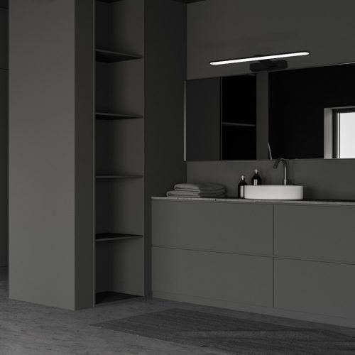 SPLASH Fali lámpa Fekete 40cm 8W LED Milagro