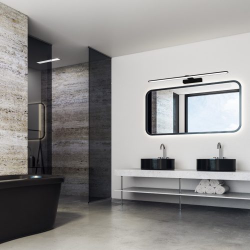 SPLASH Fali lámpa Fekete 60cm 12W LED Milagro