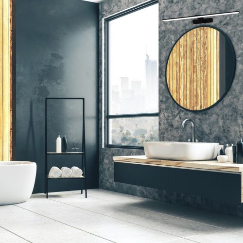 SPLASH Fali lámpa Fekete 60cm 12W LED Milagro