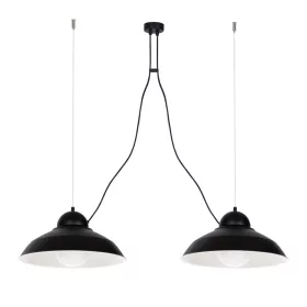   GUSTAV függőlámpa 2xE27 Minimalista lámpaernyő Eredeti felfüggesztés Fekete MLP4814 Milagro Metal