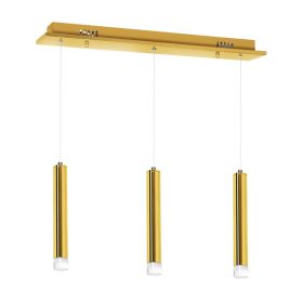   GOLDIE függőlámpa 15W (3x5W) LED Gold Minimalist ML5714 Milagro Metal + Acrylic