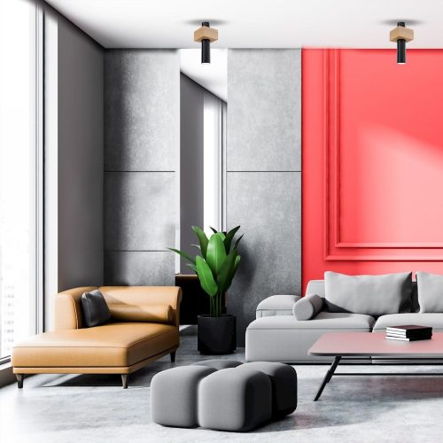 WEST mennyezeti lámpa fekete 1x GU10 MILAGRO geometrikus fém + fa skandináv stílusban