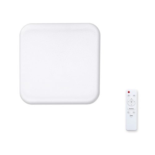 Felületre szerelhető mennyezeti lámpa PALERMO 40W LED + REMOTE Négyzet Színbeállítás ML4856 Milagro Műanyag + Fém