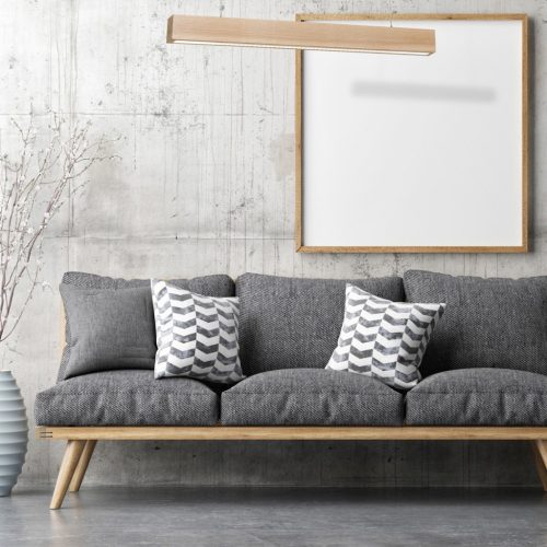 TIMBER 12W LED téglalap alakú fa függőlámpa MLP567 Milagro fa + fém + akril