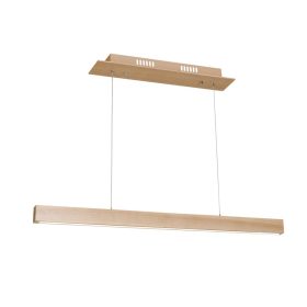   TIMBER 18W LED téglalap alakú fa függőlámpa MLP568 Milagro fa + fém + akril