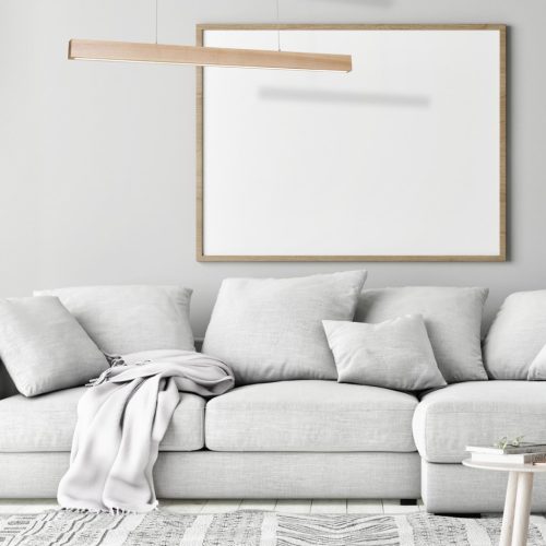 TIMBER 18W LED téglalap alakú fa függőlámpa MLP568 Milagro fa + fém + akril