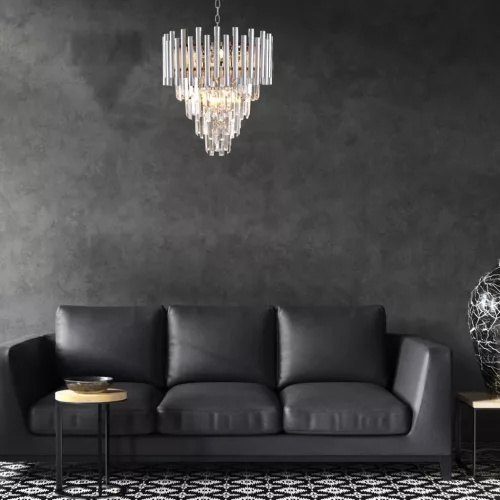 MADISON króm függő csillár lámpa 9xE14 Milagro